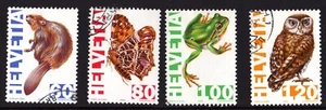 U9064 SWITZERLAND 1995 Endangered animals used - Picture 1 of 1