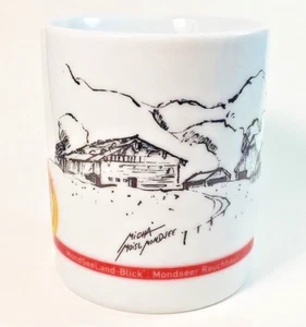 Kaffeebecher Tasse Austria Mondseer Rauchhaus Andenken Advent in Mondsee signiert - Bild 1 von 8
