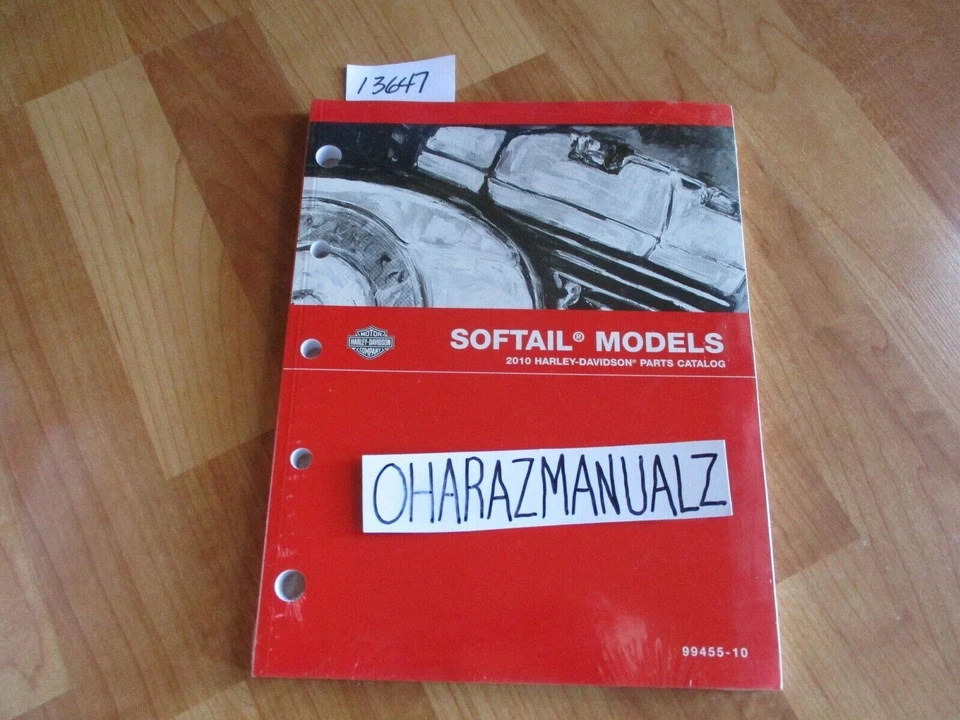 Harley Davidson Softail 2010 nuevo *sellado* manual de catálogo de piezas Foto 1 de 1