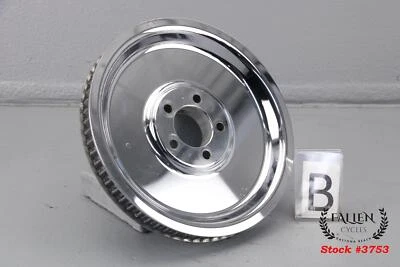 Harley Softail 66T 2012 polea de correa piñón 40228-07 espejo sólido disco billet Foto 1 de 4