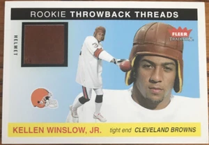 2004 Fleer Tradition Rookie Throwback Threads HELMETS Kellen Winslow Jr. TT-KW - Picture 1 of 2