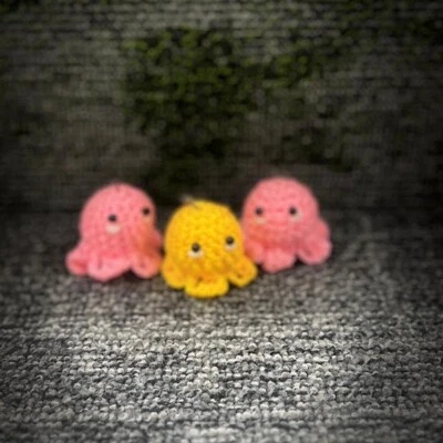 Mini llavero pulpo ganchillo, llavero, Halloween, encanto planificador, encanto bolso, ha Foto 1 de 4