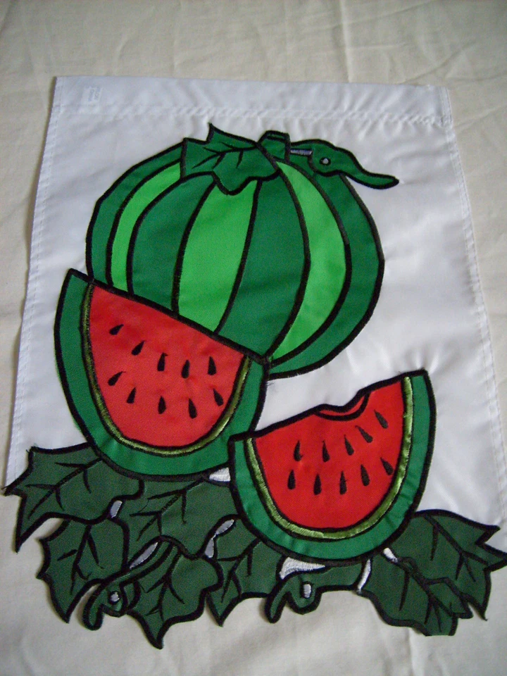 BANDERA POSTE SANDÍA JARDÍN (DOBLE CARA) 12"X16" Foto 1 de 1