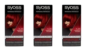 3x Syoss Intensives Rot 5_29 Permanente Coloration , EAN4015100324907 - Bild 1 von 1