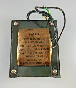 TRIAD-UTRED F67U DRY DISC TRANSFORMER PRI. 1120-130V SEC. 24-27-30-33-36V AT 8A - Picture 1 of 7
