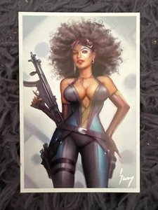 SUN KHAMUNAKI Mini ART PRINT DOMINO (NM) DEADPOOL 4x6 HTF! Marvel - Picture 1 of 3