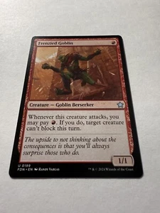 Frenzied Goblin Masters Foundations NM+  Regular - Picture 1 of 3