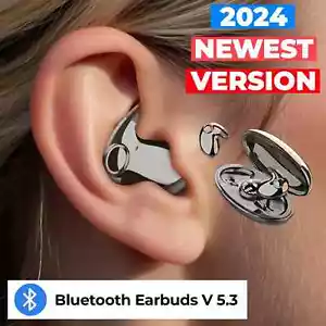 Bluetooth Earbuds Headset TWS5.3 Inear Wireless Earphone Invisible for All Phone - Picture 1 of 12