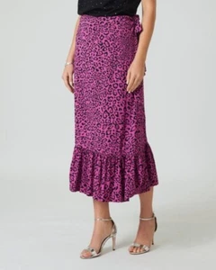 Rock pink 40 Wickelrock im Leo-Design "flieder" UVP: 79,99 € - F187 - Bild 1 von 2