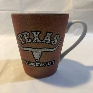 Texas Longhorns Mug ~ Glittery Orange, Silver & Black - Picture 1 of 5