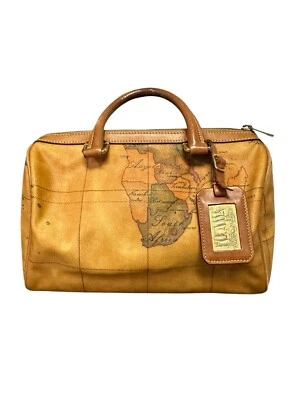 BOLSO BOSTON ALVIERO MARTINI CLASE MAPA DEL MUNDO MARRÓN Foto 1 de 4