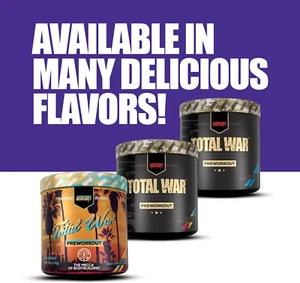 REDCON1 TOTAL WAR PREWORKOUT 30 Servings Sustained Energy Endurance Pumps Focus - Picture 1 of 33