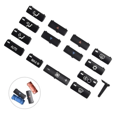 Elegant Design Car Climate A C Control Panel A/Condition Key Cap 14pieces - Image 1 of 4