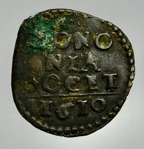 BOLOGNA - PAOLO V 1605-1621 -AE/ QUATTRINO 1610 - Picture 1 of 2