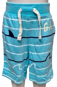 GAP Kids Boys Lovely Blue 100% Cotton Pullover Elasticated Waist Shorts - Picture 1 of 2