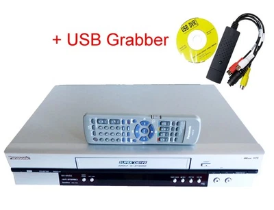 Videorekorder Panasonic NV-HV55 VHS 6 Kopf Hi-Fi, VHS, S-VHS Play + USB Grabber - Bild 1 von 4