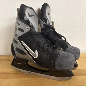 Nike Zoom - TUUK Blades - Black/Silver Lace-Up Ice Hockey Skates - Size 10 - Picture 1 of 13