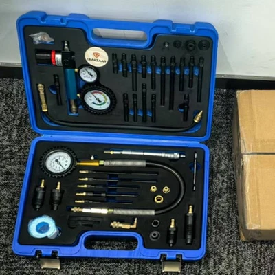 Diesel Petrol Engine Compression Tester Pressure Loss Leak Tester Master Kit x46 - Image 1 of 4