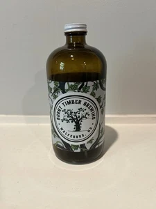 Gebranntes Holz Brauglas Bier Growler - Bild 1 von 3