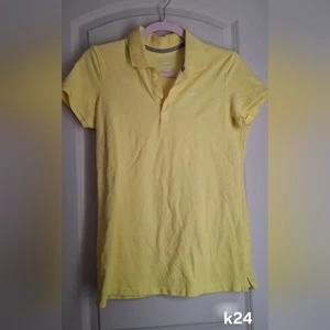 Nike Womens Dry Fit Victory Golf Yellow Women's Polo Shirt Sz L Sporty - Picture 1 of 8