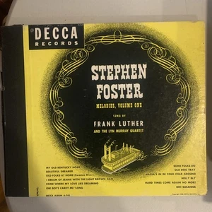 Frank Luther, 78 rpm Album(4), V+, Stephen Foster Melodies, Vol. 1, Decca A-745 - Picture 1 of 9