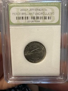 2004 D Jefferson Nickel Louisiana Purchase 1803 Uncirculated - Picture 1 of 3