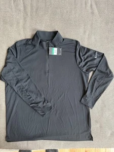 Nike Golf Half Zip Shirt Mens XL Dark Gray Logo NWT - Picture 1 of 2