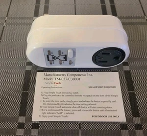 Simple Touch Single Outlet Timer (2 Pack) Model TM-037 Brand New Mint Condition - Afbeelding 1 van 2