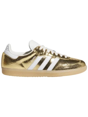 Adidas Originales Para Mujer Cuero agrietado Samba OG Tenis, Dorado, KI5719 Foto 1 de 4