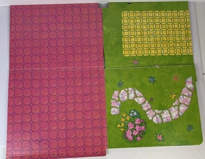 Mattel Barbie 1992 Fold N Fun House Floor Yard Panel Replacement Piece Part Only - Picture 1 of 9