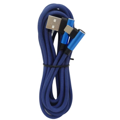 90 Degree Right Angle USB C Fast Charger Cable 3/6/10Ft For iPhone 14 13 12 Cord - Image 1 of 4