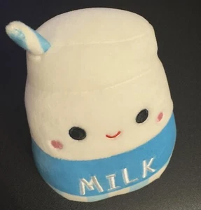 NWOT Squishmallows 5” MELLY Milk Blue Straw 2022 Food Soft Plush Toy - Bild 1 von 8