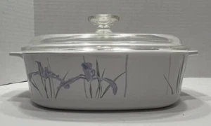 Corning Ware Shadow Iris Square A-2-B Casseruola 2 litri Coperchio Pyrex A-9-C - Foto 1 di 15