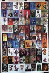 The Definitive Dawn Trading Cards Uncut Sheet [Autographed by Linsner!] - Picture 1 of 2