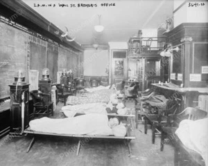 Ejecutivos de Wall Street ¡Hora de siesta! Reimpresión de foto antigua 8x10 de 1900 - Imagen 1 de 1