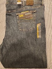 Lee's Mens Regular Fit Straight Leg Jean 56w x 32L Stretch Sit At The Waist NWT