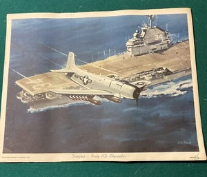 Douglas Aircraft Company 11x14 Print. Douglas Navy AD Skyraider. Great Condition - Picture 1 of 2