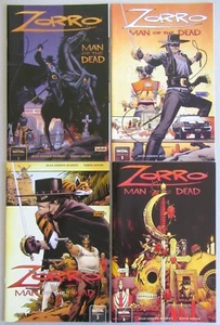 COMPLETE SET 4~ZORRO MAN OF THE DEAD 1 2 3 4~MASSIVE~2024~VF/NM~B&B - Picture 1 of 2
