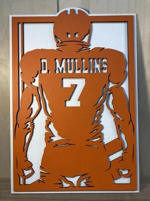 LETRERO DE MADERA DE FÚTBOL - Corte láser personalizado - Tus colores, tu nombre Foto 1 de 4