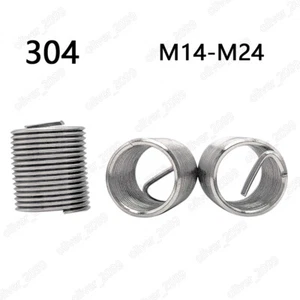 304 Acero Inoxidable Helicoil Inserto Hilo Inserto Hilo Reparación M14 - M24 - Imagen 1 de 5