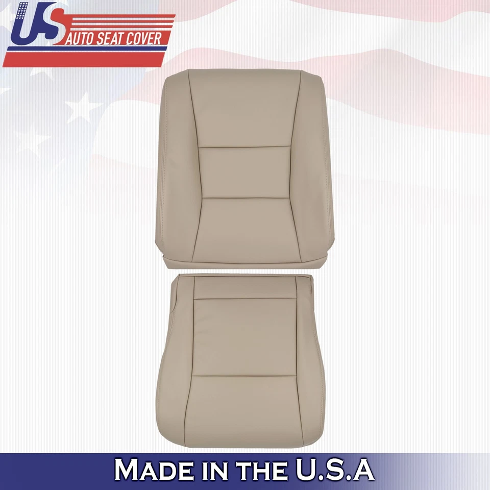 1995 a 1997 para Lexus LX450 parte superior del conductor delantero inferior cubiertas de asiento de cuero tostado Foto 1 de 4