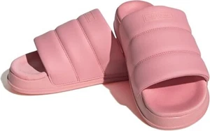 Adidas Womens Adilette Essential Super pop Pink Sliders Sandals Flip flops UK 5 - Picture 1 of 5