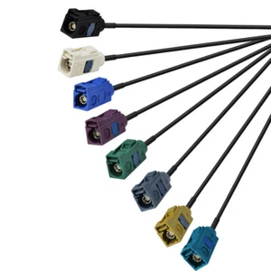 8 Type of A/B/C/D/E/G/K/Z Fakra Series Female cable RG174 15cm for GPS/GSM/Radio - Picture 1 of 10