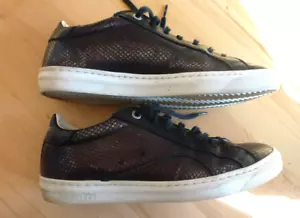 wie neu!!! Pantofola D'Oro 39 Sneaker Leder Schwarz - Bild 1 von 6