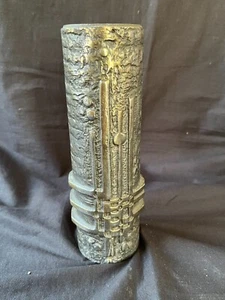 RARE VASE SCULPTÉ OLAV JOFF BRUTALISTE EN ACIER INOXYDABLE - NORVÈGE ~ MCM MILIEU DU SIÈCLE - Photo 1 sur 7