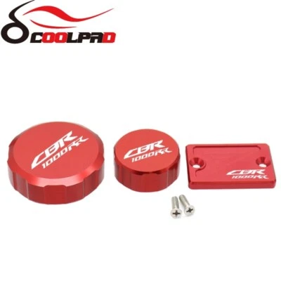 Front Rear Brake Clutch Fluid Reservoir Cover Cap For HONDA CBR1000RR CBR 1000RR - Imagem 1 de 4