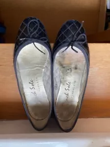 French Sole black pumps size 39.5 - Picture 1 of 4