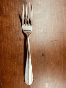 Bon Chef Dinner Fork Glossy 18/10 B9C1 Center Ridge Handle 7 1/2" Stainless - Picture 1 of 3