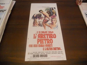 LOCANDINA ORIGINALE E SI SALVO' SOLO L'ARETINO PIETRO CON UNA MANO AVANTI 1972 - Picture 1 of 1