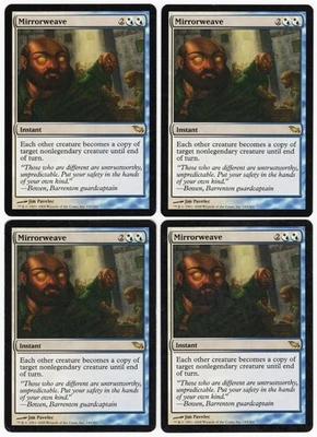 Mirrorweave x4 4x 2008 Shadowmoor PLAYSET Multi-Color Rare Instant MTG LP AZ1 - Image 1 of 2